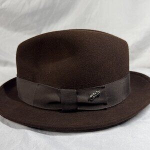 Stunning Bailey of Hollywood TINO Fedora LiteFelt Wool Water Repellent Hat Small